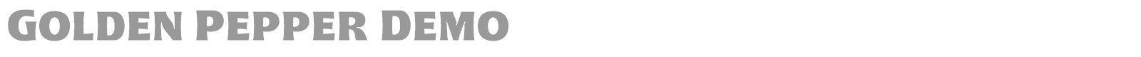 Golden Pepper font preview